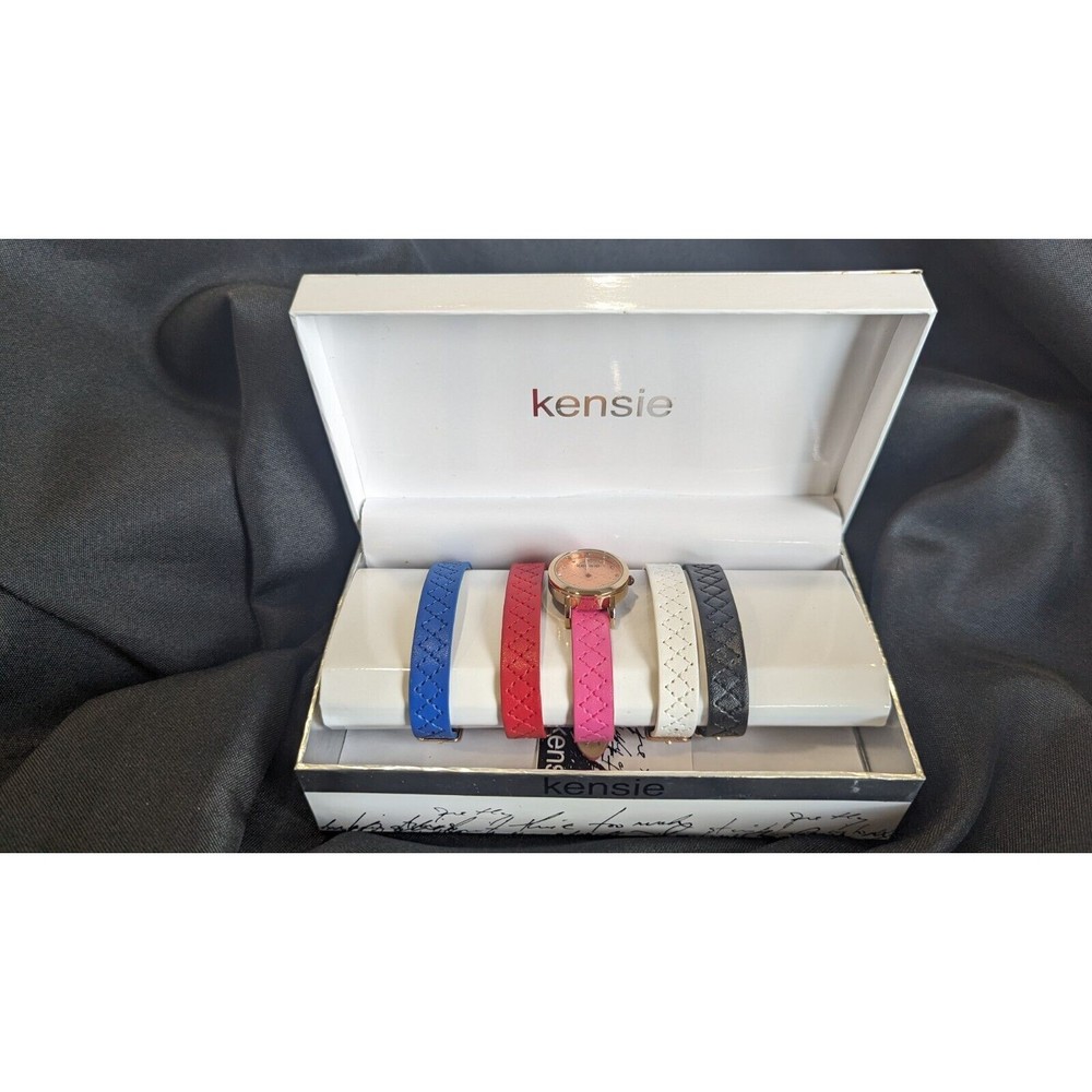 Lot of (3) Kensie Watch Variety Gift Set with Silicone Interchangeable Bands NEW - Picture 2 of 4
